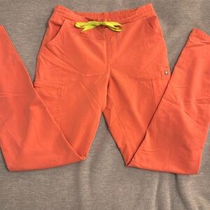 Women’s Hot Coral Yola- Tall Skinny Scrub Pants